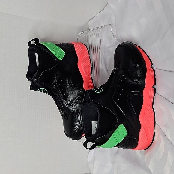 Nike Shoes - NIKE AIR HUARACHE WOMEN'S SIZE 10 SNEAKERS BLACK,PINK,LIME GREEN HIGH TOPS